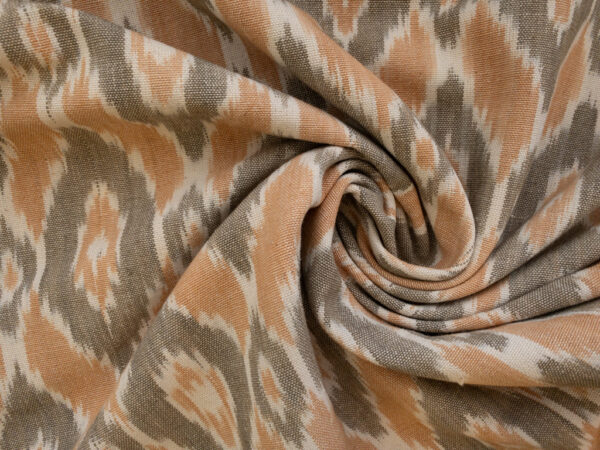 Laura & Kiran Deadstock - Heavyweight Cotton Ikat - Istanbul - Taupe/Tan