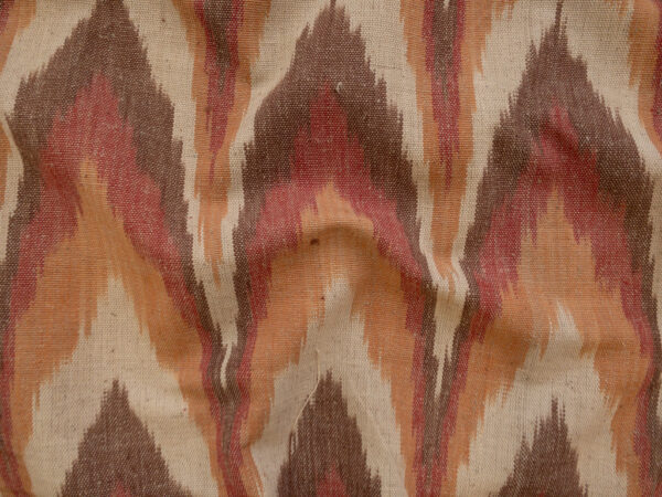 Laura & Kiran Deadstock - Heavyweight Cotton Ikat - Kazakh - Fire