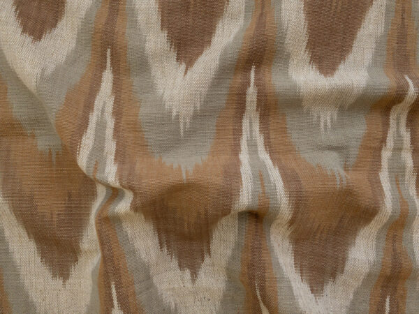 Laura & Kiran Deadstock - Heavyweight Cotton Ikat - Kazakh - Wood