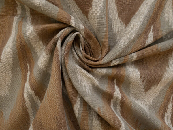 Laura & Kiran Deadstock - Heavyweight Cotton Ikat - Kazakh - Wood