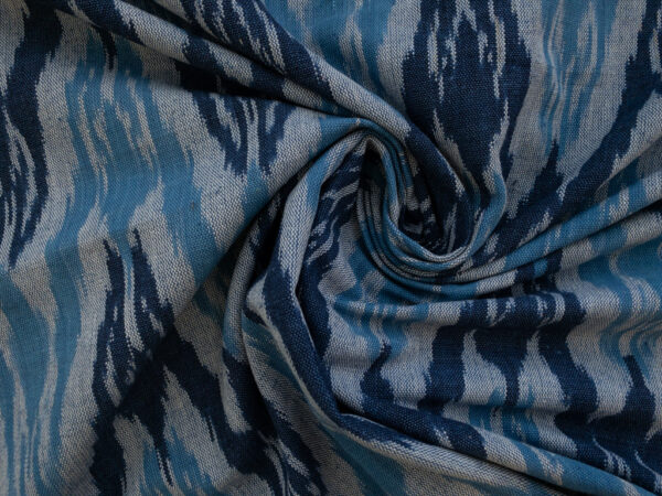 Laura & Kiran Deadstock - Heavyweight Cotton Ikat - Khiva - Indigo