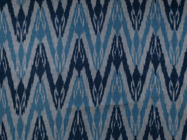 Laura & Kiran Deadstock - Heavyweight Cotton Ikat - Khiva - Indigo