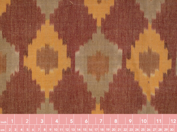 Laura & Kiran Deadstock - Heavyweight Cotton Ikat - Nomad - Cayenne