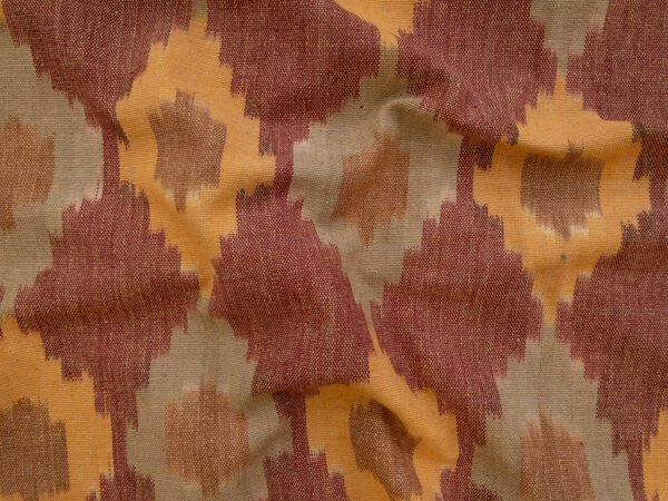 Laura & Kiran Deadstock - Heavyweight Cotton Ikat - Nomad - Cayenne