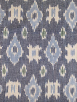 Laura & Kiran Deadstock - Heavyweight Cotton Ikat - Tashkent - Blue