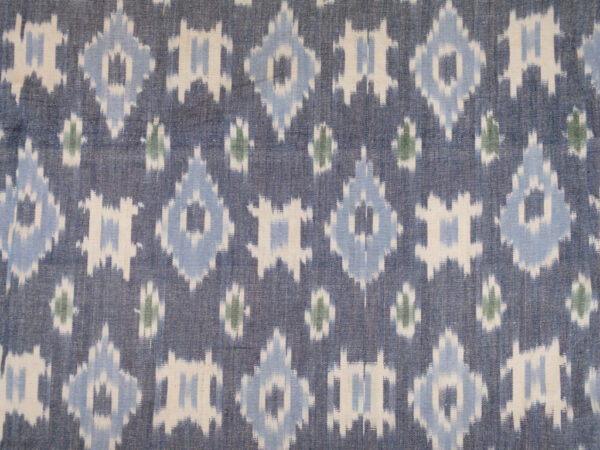 Laura & Kiran Deadstock - Heavyweight Cotton Ikat - Tashkent - Blue