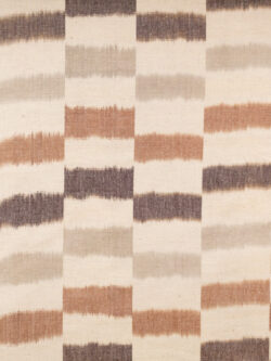 Laura & Kiran Deadstock – Heavyweight Cotton Ikat – Steps – Brown