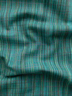 Yarn Dyed Cotton – Static Stripe - Teal