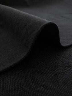 Cotton Diamond Weave Double Gauze - Black