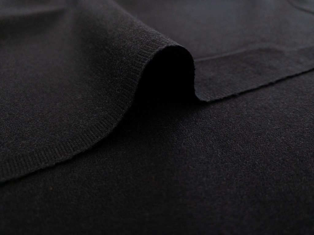 Italian Designer Deadstock – Wool Crepe – Black - Stonemountain ...