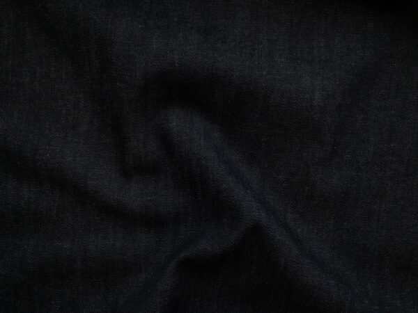 Designer Deadstock - Stretch Cotton Denim - Dark Wash