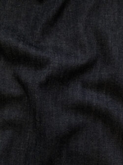 Designer Deadstock - 9oz Stretch Cotton Denim - Dark Navy