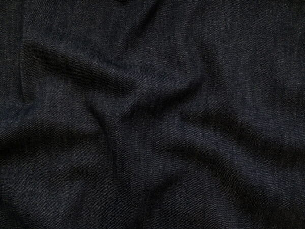 Designer Deadstock - 9oz Stretch Cotton Denim - Dark Navy