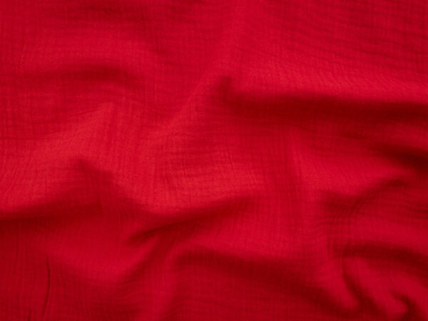 Cotton Double Gauze - Red