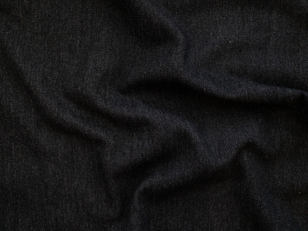 10oz Cotton Denim - Washed Black - Stonemountain & Daughter Fabrics