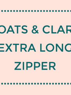 Coats & Clark Extra Long Metal Zipper