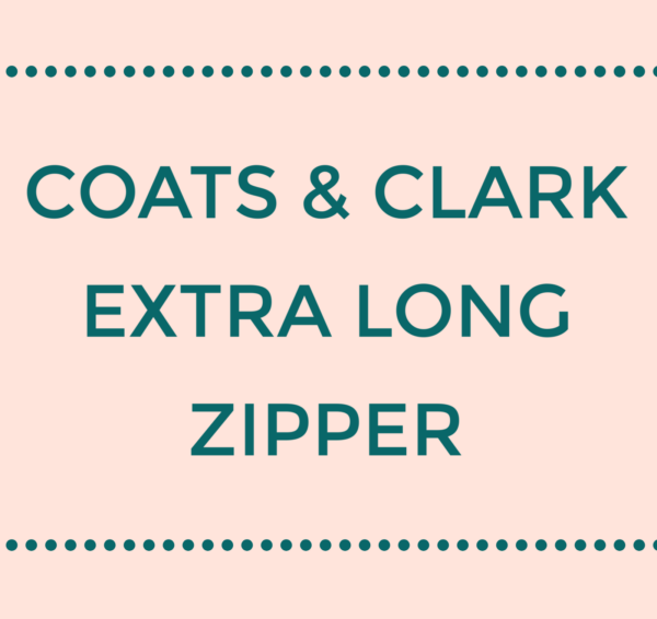 Coats & Clark Extra Long Metal Zipper