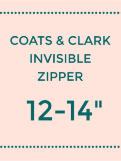 Coats & Clark Invisible Zipper 12-14"