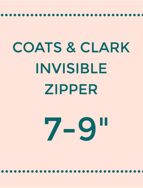 Coats & Clark Invisible Zipper 7-9"