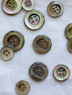 Rimmed Metal Buttons - Multiple Colors