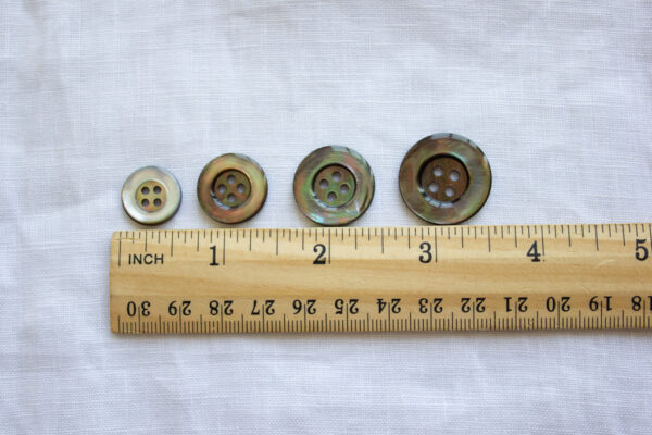 Wide-Rim Mother of Pearl Buttons