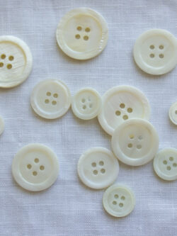 Wide-Rim Mother of Pearl Buttons - Stonemountain & Daughter Fabrics