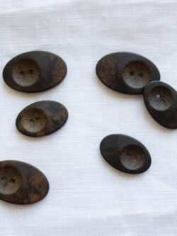 Mother of Pearl Buttons – Brown - Stonemountain & Daughter Fabrics