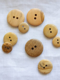 Colorful Faux Wood Buttons - Stonemountain & Daughter Fabrics