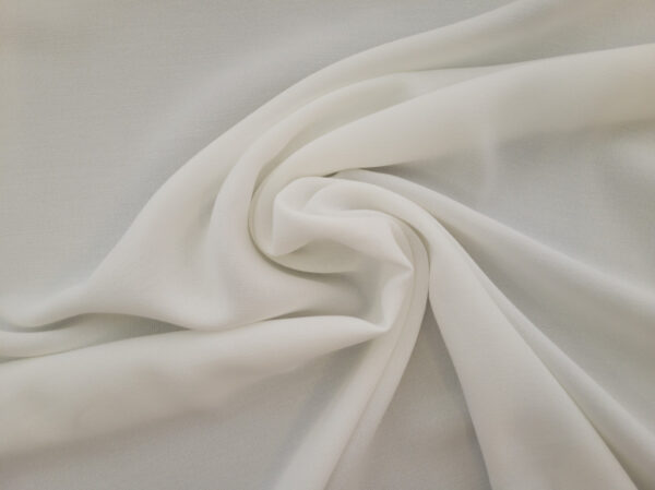 Designer Deadstock - Textured Viscose - White