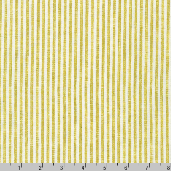 Essex - Linen/Cotton - Yarn Dyed Classic Wovens - Stripe - Mustard