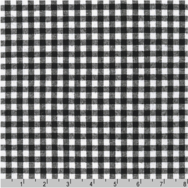 Essex - Linen/Cotton - Yarn Dyed Classic Wovens - Gingham - Black