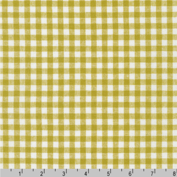 Essex - Linen/Cotton - Yarn Dyed Classic Wovens - Gingham -Mustard