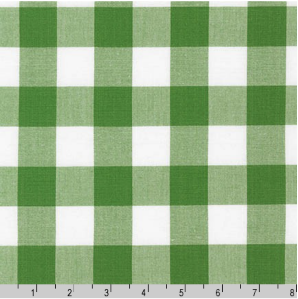 Carolina Cotton Gingham 1" - Kelly