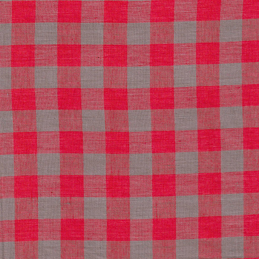 Premium Yarn Dyed Cotton Gingham Red/Grey Stonemountain