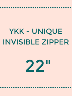 YKK - Unique Invisible Zipper - 22"