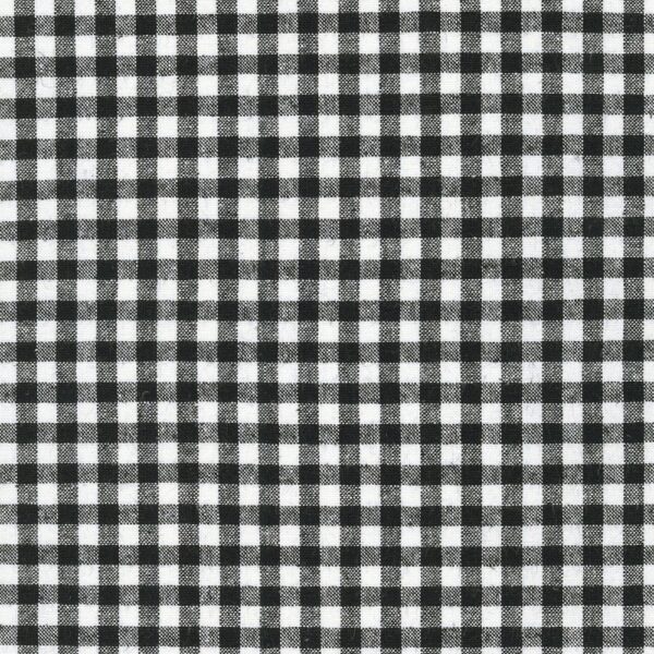 Essex - Linen/Cotton - Yarn Dyed Classic Wovens - Gingham - Black