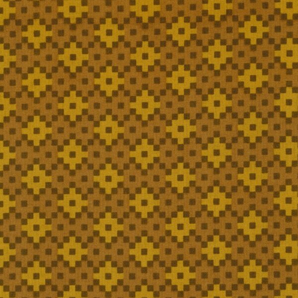 Quilting Cotton - Paintbox - Diamonds - Chestnut