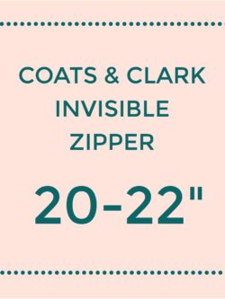 Coats & Clark Invisible Zipper 20-22"