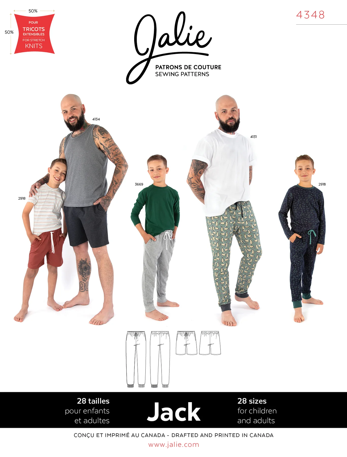 Jalie Renee Ponte Pants #4018 - Stonemountain & Daughter Fabrics