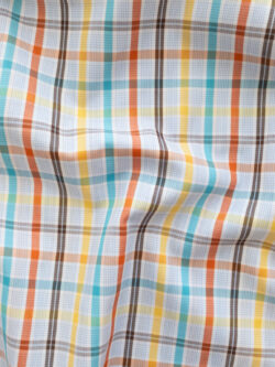 British Designer Deadstock - Yarn Dyed Cotton Shirting - Allan Plaid