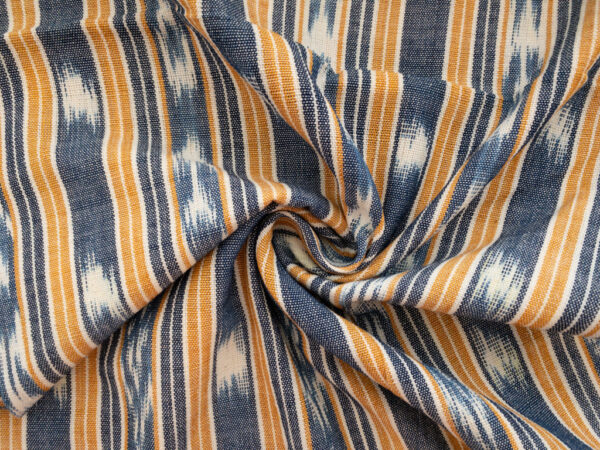 Guatemalan Handwoven Cotton Jaspe - Varied Stripe - Sunny Beach