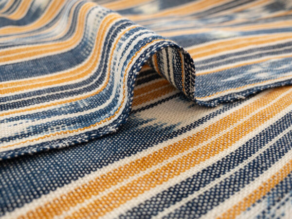 Guatemalan Handwoven Cotton Jaspe - Varied Stripe - Sunny Beach