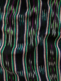 Guatemalan Handwoven Cotton Jaspe - Varied Stripe - Serpent