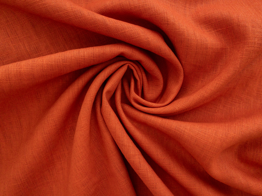 Washed Linen - Orange - Stonemountain & Daughter Fabrics