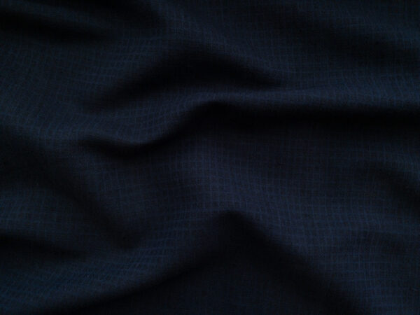 Linen/Cotton Jacquard - Small Grid - Indigo