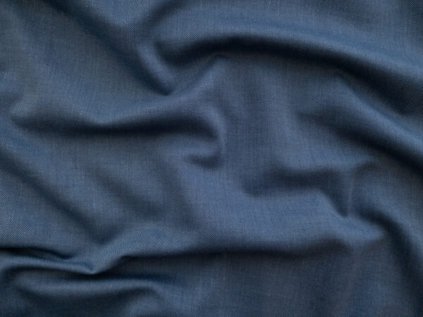 British Designer Deadstock – Cotton Twill Shirting - Classic Blue ...