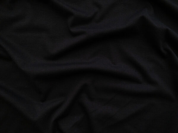 Japanese Designer Deadstock – Viscose/Polyester Jersey – Black