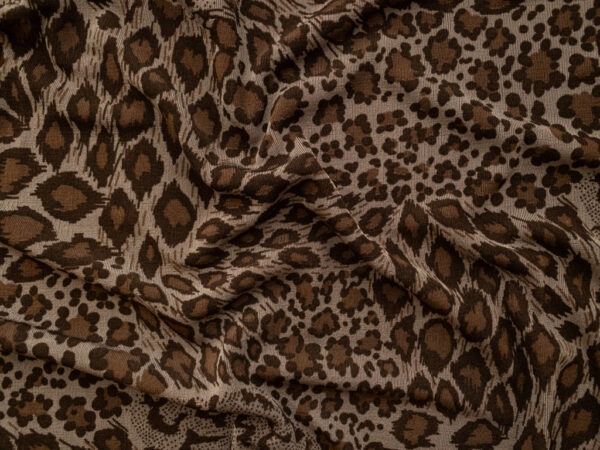 European Designer Deadstock – Viscose/Spandex Slinky Knit – Cheetah Print