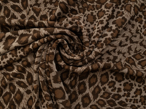 European Designer Deadstock – Viscose/Spandex Slinky Knit – Cheetah Print