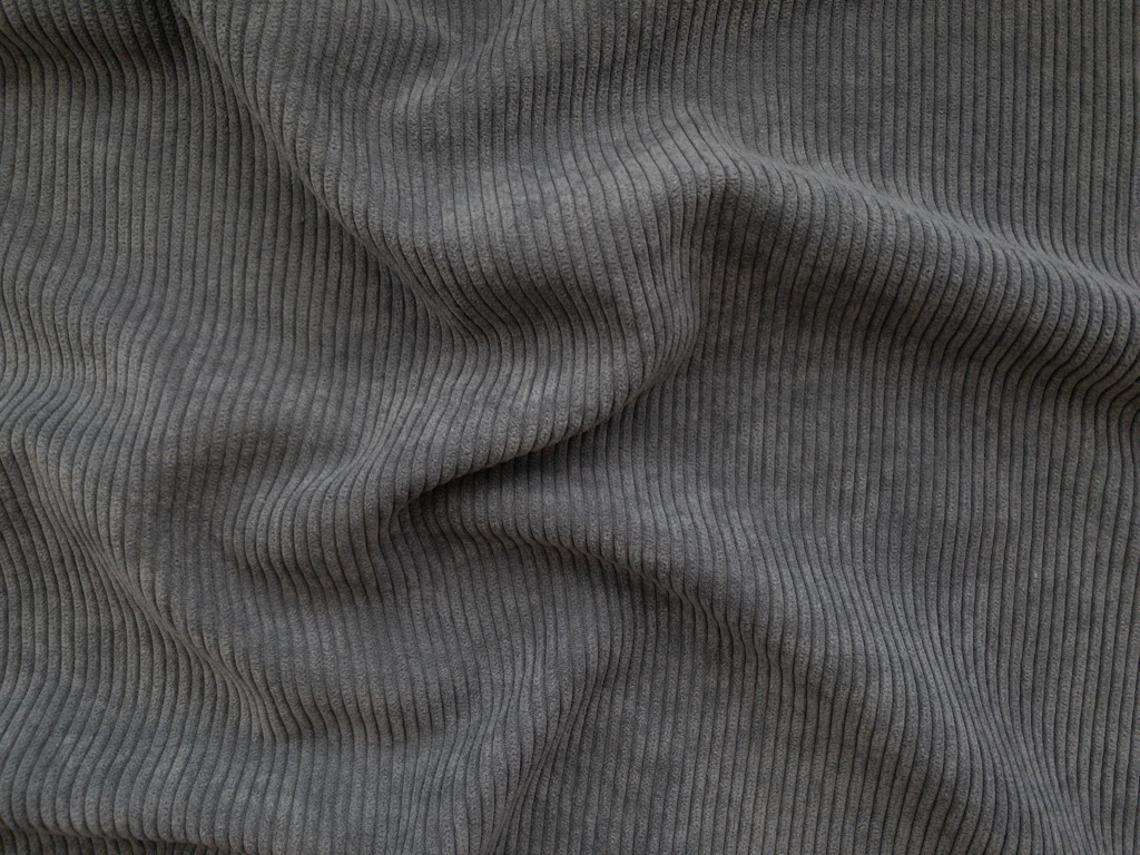 Lady McElroy - Kirkcaldy 8 Wale Cotton/ Polyester Corduroy - Slate ...